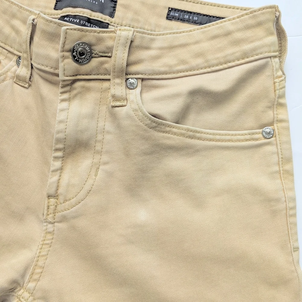 PacSun Men's Beige Slim Jeans